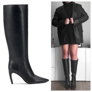Vince Camuto Brigitte Pointed Toe Knee High Boot Wide Calf